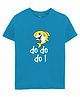Zeezeezoo Half Sleeves Animal Theme Shark Do Do Do Printed Tee  - Blue