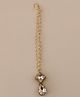 Tiny Closet Silver Stones & Single Strand Maangtika -Golden