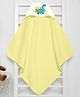 babywish Hooded Towel Dinosour Print -  Yellow