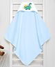babywish Hooded Towel Dinosour Print -  Dark Blue