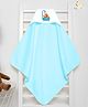 babywish Hooded Towel Animal Bathing Print -  Light Blue