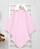 Babywish Hooded Towel You Are so Loved Print - Pink