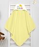 babywish Hooded Towel Hello Sunshine Print - Yellow