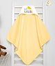 babywish Hooded Towel Hello Sunshine Print - Peach