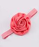 Bhoomi Collection Rolled Rose Flower Headband - Peach
