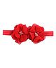 Bhoomi Collection Flower Designed Nylon Headband - Red