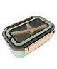 YAMAMA Two Compartment Thermal Insulation Stainless Steel Lunch Box - Green