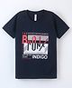 Earth Conscious Half Sleeves The Bronx Indigo Printed Tee - Navy Blue