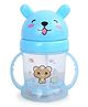 Chinmay Bear Opaque Soft Spout Feeding Sipper with Twin Handle Blue - 300 ml