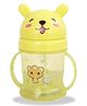 Chinmay Bear Opaque Soft Spout Feeding Sipper with Twin Handle Yellow - 300 ml