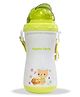 Chinmay Kids Opaque Soft Straw Sipper White Anti-Spill Sippy Cup with Adjustable Strap for Baby & Kids Water Bottle Juice Sipper BPA Free 350 ml Green