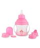Chinmay Kids Soft Straw Sipper with Twin Handle Anti Spill Sippy Cup for Baby Juice BPA Free Pink - 200 ml