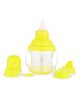 Chinmay Kids Soft Straw Sipper with Twin Handle Anti Spill Sippy Cup for Baby Juice BPA Free Yellow - 200 ml