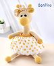 Bonfino Premium Handmade Crochet Giraffe Toy for Baby | Stuffed Animal Toy for Newborn |Cute Soft Toy for Toddlers Boys & Girls | Made with 100% Knitted | Cotton | Birthday Gift | Yellow