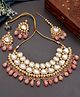Silvermerc Designs Bridal Kundan Jewellery Set - 395 g