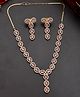 Silvermerc Designs American Diamond Jewellery Set - 33 g