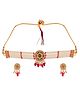 Silvermerc Designs Gold Plated Pearl Beads Choker Jewelry Set -  24.5 g