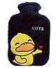 FunBlast Duck themed Hot Water Bag with Soft Cover 1000 ML - Black
