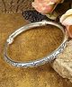 Yellow Chimes Vistelle Bracelet for Women and Girls Fashion Silver Kadaa Bracelets | Silver Toned Antique Design Crafted Bangle Bracelet | Birthday Gift For Girls and Women