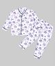 Kiwi Full Sleeves Elephant Digital Printed Night Suit - Purple