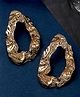 VIRAASI Gold Toned Contemporary Stud Earrings - Golden