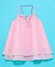 Little Kangaroos Sleeveless Party Top Floral Print - Pink