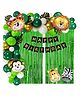 Puchku Jungle Animal Theme Birthday Decoration Kit - Pack of 100