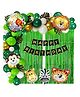 Puchku Jungle Theme Birthday Decoration Kit - Pack of  71