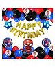 Puchku Spiderman Theme Birthday Decoration Kit - Pack of 60
