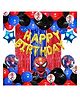 Puchku Spiderman Theme Birthday Decoration Kit - Pack of 63