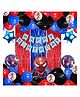 Puchku Spiderman Theme Birthday Decoration Kit Multicolor - 63 Pieces
