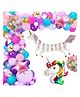 Puchku Unicorn Birthday Theme Decoration Kit - Pack of 60
