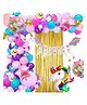 Puchku Unicorn Birthday Theme Decoration Kit - Pack of 61