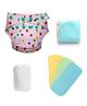 UNO Cloth Diaper  Starter Kit | Washable & Reusable (1 Cloth Diaper + 1 Insert + 1 Booster Pad with 3 Diaper Liners) - Hunny Bummy