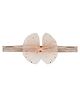 Aye Candy Tulle Bow Embellished  Headband - Gold & Peach