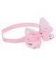 Aye Candy Tulle Bow Embellished Headband - Pink