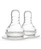 Cherilo Anti Colic Classic Teat Nipple for Slim Neck Bottle Pack of 2 Fast Flow - White