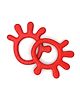 Cherilo Palm Shape Finger Teethers Pack of 2 - Red