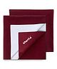 Cherilo Quick Dry Baby Bed Protector Small Pack of 2 - Maroon