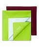 Cherilo Waterproof Baby Bed Protector Sheet Small Pack of 2 - Maroon & Pista Green
