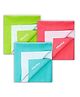 Cherilo Waterproof Reusable Baby Dry Sheet Medium Size Pack of 3- Sea Green  Pista Green & Salmon Rose