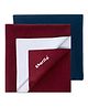 Cherilo Waterproof Baby Bed Protector Sheet Large Pack of 2 - Maroon & Navy Blue