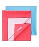 Cherilo Waterproof Baby Bed Protector Sheet Large Pack of 2 - Salmon Rose & Sky Blue
