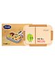 YOUP Stainless Steel Yellow Color Kids Bento Lunch Box With 2 Compartments DONUT - Orange