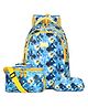 The Clownfish School Bag With Pencil Pouch & Lunch Bag Blue - 16 Inches