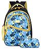 The Clownfish Brainbox Series Printed School Backpack with Pencil Pouch Blue - 16.9 Inches