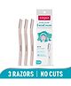 Sirona Blink & Glow Reusable Face Razor for Women Facial Hair  - 3 Unit