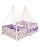 Baybee Flora Hanging Cradle with Mosquito Net - Purple
