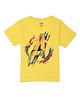Marvel By Wear Your Mind Half Sleeves Marvel Avengers Graphic Printed Tee - Yellow