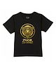 Marvel By Wear Your Mind Half Sleeves Marvel Avengers Thor Graphic Foil Printed Tee - Black